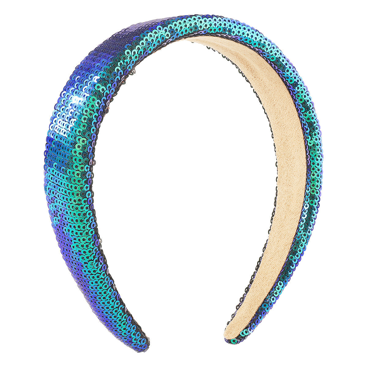 Wholesale Colorful Pearlescent Sequins Simple Fashion Wide Brim Headband